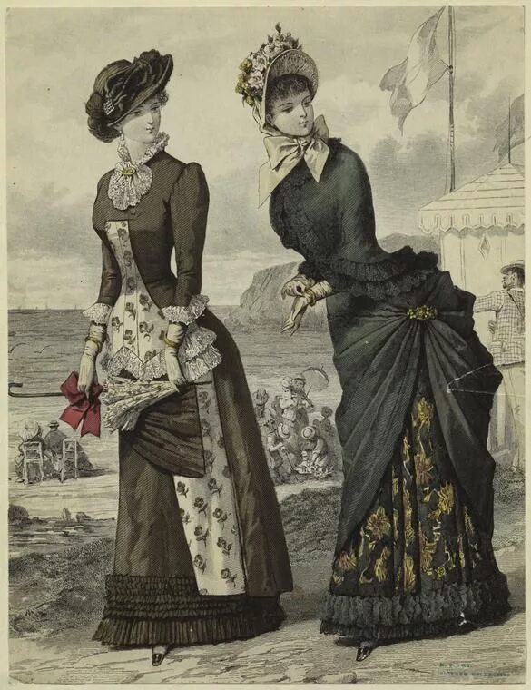 Одежда 1800. Мода Франция 1880-е. Турнюр 19 век. Эпоха Модерна конец 19 века одежда с турнюрами. Мода 1880 в Англии.