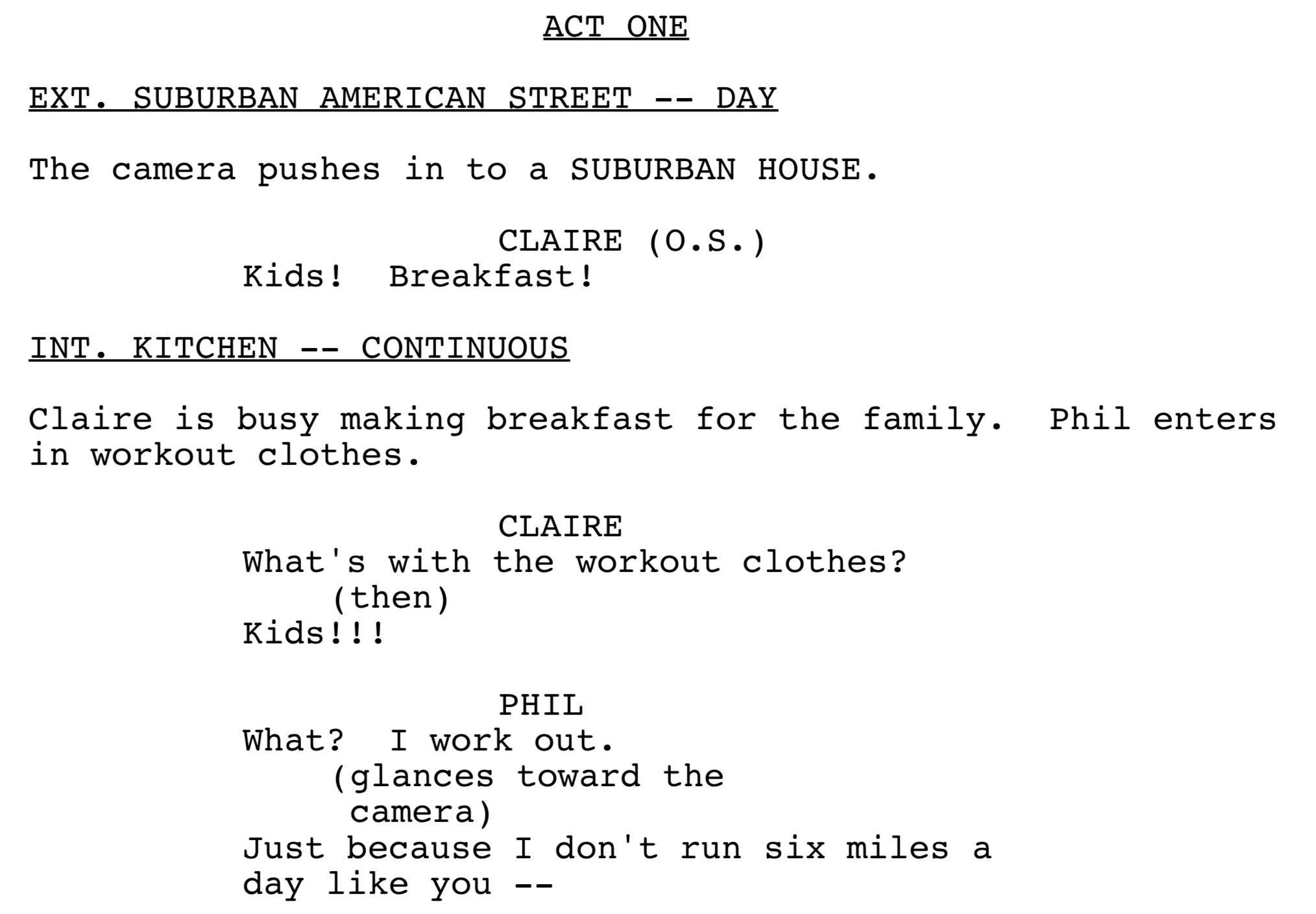 Tv script. Tv script