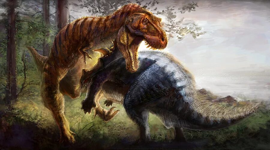 Гигантозавр палеоарт. Битва динозавров. Тираннозавр мезозой. Затерянный мир битва динозавров. Палеоарт трицератопс битва.