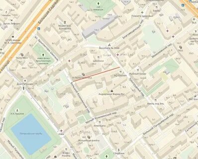 Трехпрудный переулок на карте москвы