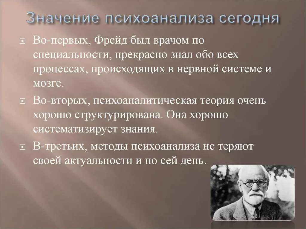 Теория психоанализа Фрейда. Значение психоанализа. Значение психоанализа Фрейда. Психоаналитическая Тери я.