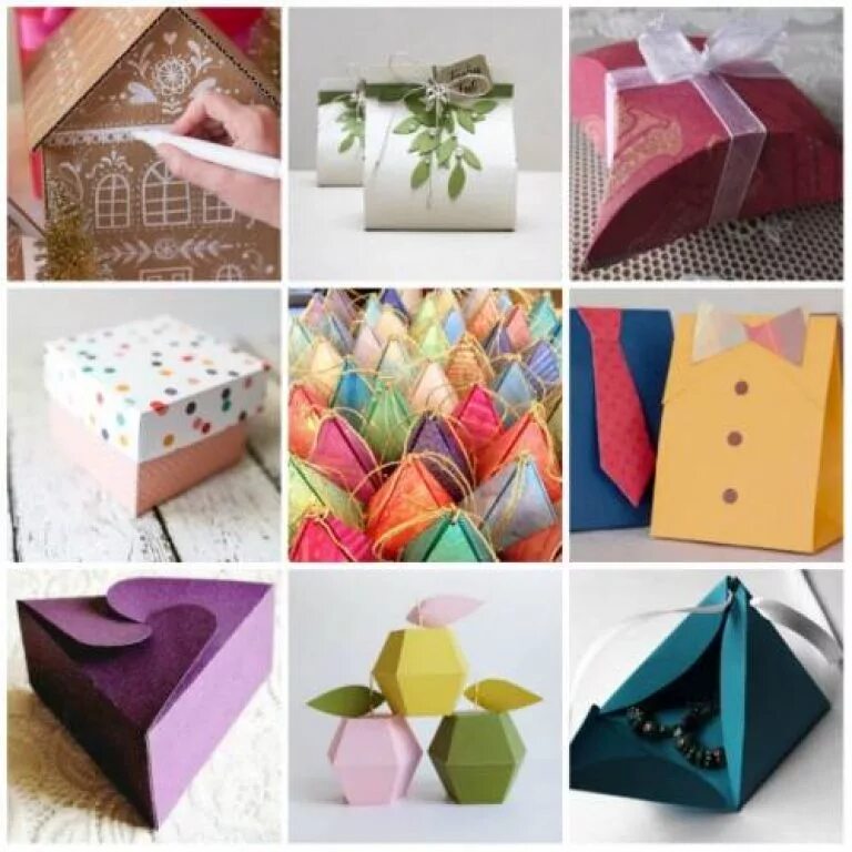 Подарочные коробки из бумаги. Красивые коробочки своими руками. Подарочная упаковка домик. Креативные подарки. Какие подарки можно сделать из коробки.