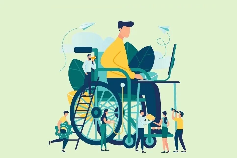 Социальное страхование инвалидов. Инвалид иллюстрация. Инвалидность иллюстрация. Люди с инвалидностью. Человечек инвалид.