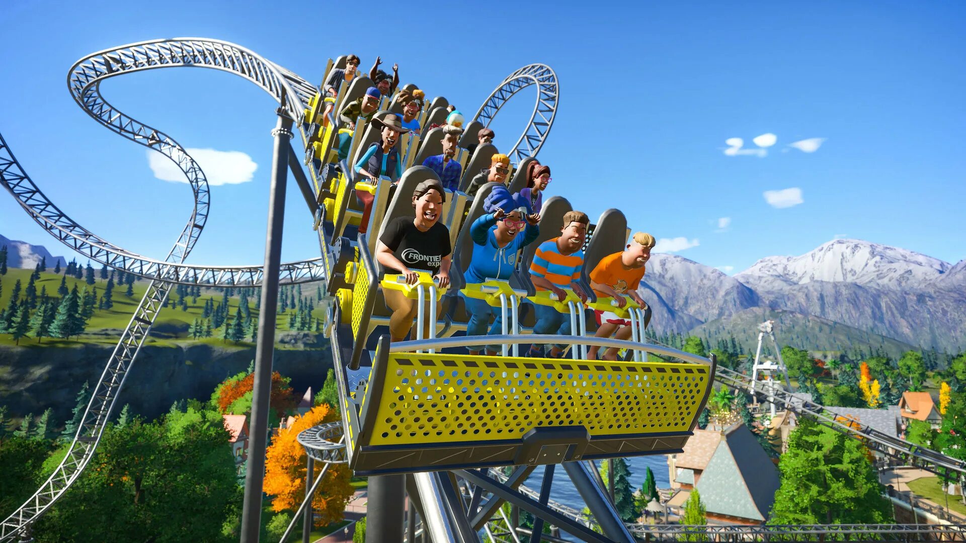 Planet Coaster парк. Planet Coaster ps5. Planet Coaster парки. Американские горки.