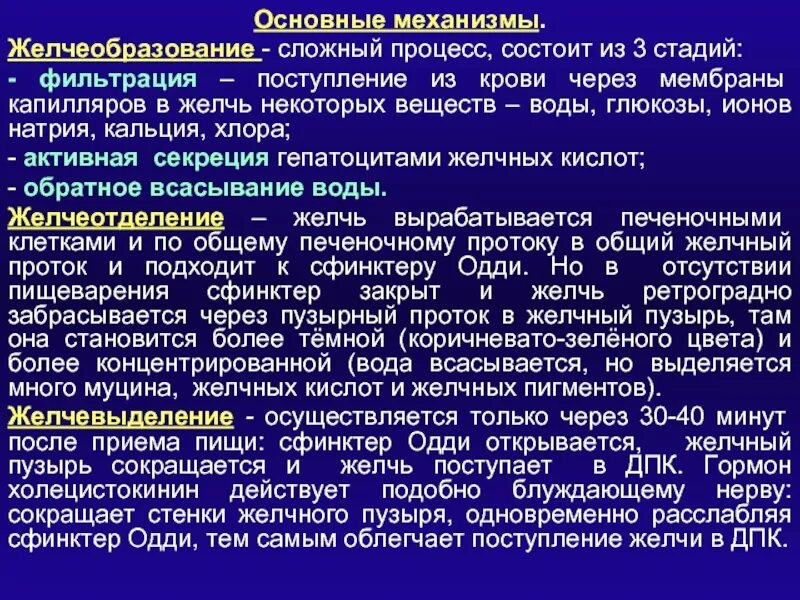 Желчеобразование физиология. Механизмы регуляции желчеобразования. Процесс желчеотделения. Механизм образования желчи.