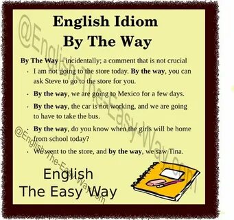 In more english way