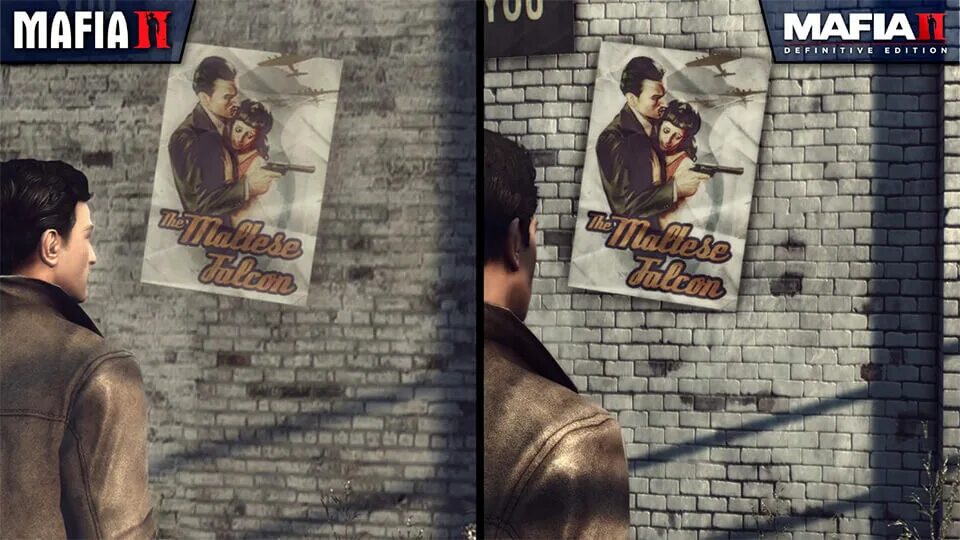 Mafia definitive edition отличие. Mafia 2 и mafia 2 definitive edition. мафия 2 ремастер vs мафия 2. мафия 2 ремастер отличия от оригинала. баги в мафия 2 ремастер.