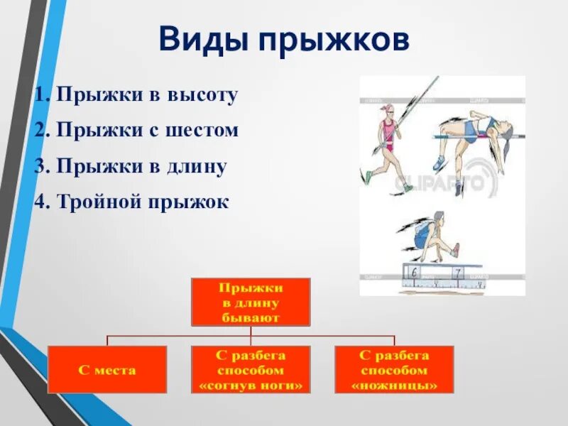 Виды прыжков. Виды прыжков в длину. Виды прыжков в высоту. Виды прыжков в физкультуре. Виды прыжков тройной