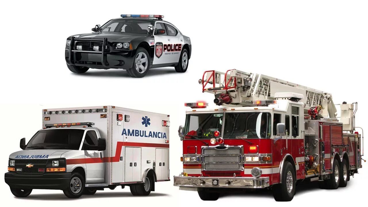 Скорая пожарная Полицейская машина. Скорая и пожарная машина. Машины пожарные скорая полиция. Машинки скорая пожарная Полицейская.