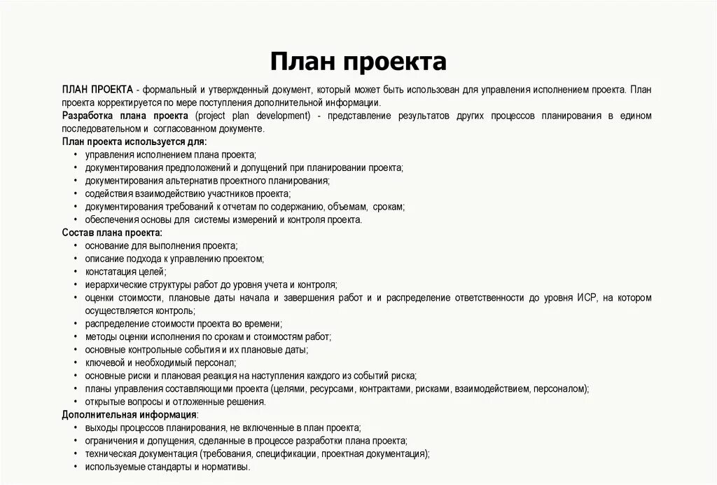 Технология создания планов