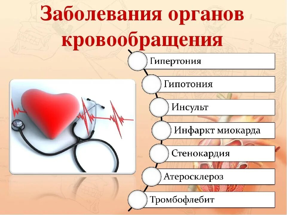 Заболевания сердечно-сосудистой системы. Болезни системы кровообращения. Профилактика заболеваний системы кровообращения. Болезни органов систем кровообращения. Воздействие на кровообращение