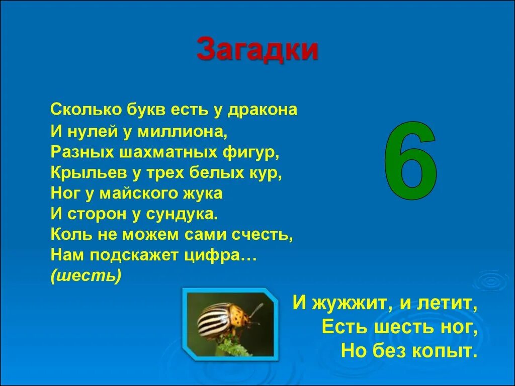 Загадка про цифру шесть. Загадка про цифру 6 для 1 класса. Загадка про один. Загадки на тему числа.