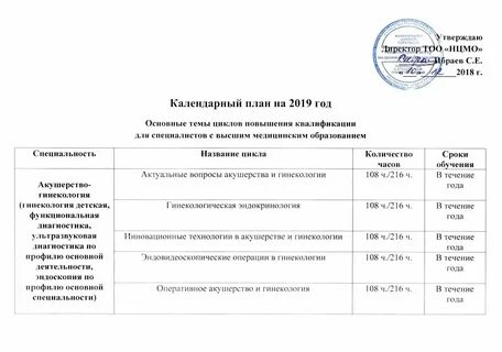 Расписание аккредитационных комиссий