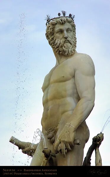 Нептун Бог. Бартоломео Амманати скульптуры. Боги голы. Гол нептуна