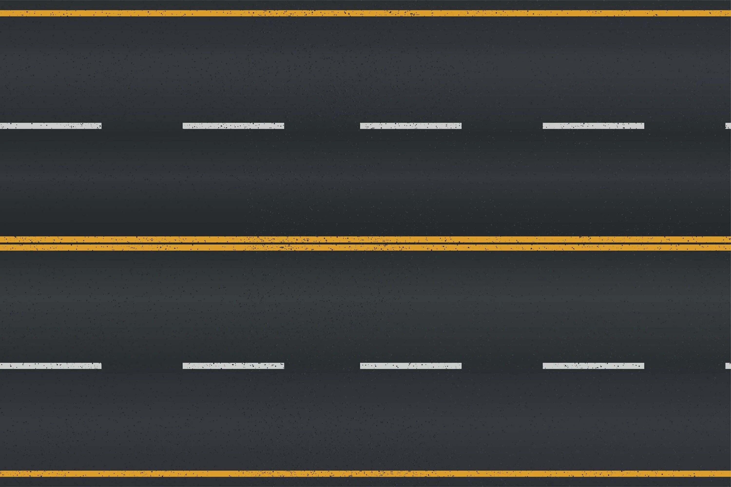 Разметка на дороге. Асфальтная дорога. Пересечение дорог. Длинная дорога. Дорога иллюстрация.