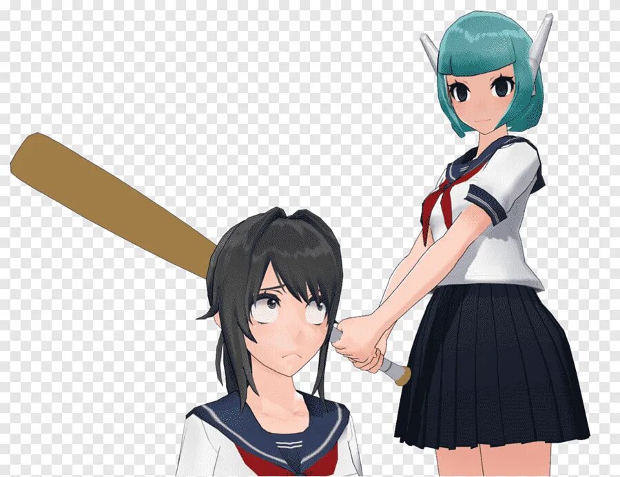 Yandere simulator png. Райбару Яндере симулятор на прозрачном фоне.