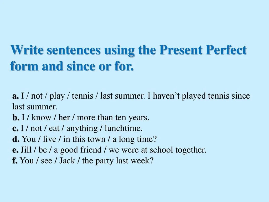 Since for упражнения. Present perfect since for правило. Present perfect since for презентация. Present perfect since for упражнения. Предложения с since в present perfect.