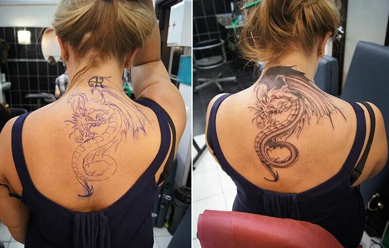 Дракон на шее девушки. Женские татуировки на шее. Тату дракон на шее. Дракон на шее девушки. Татуировка дракон на шее для девушек.