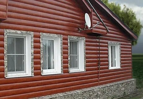 Обшивка дома металлосайдингом фото