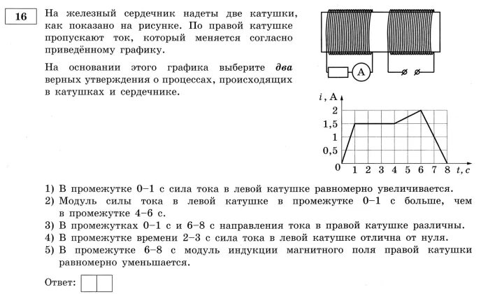 Ток в катушке меняется согласно графику на рисунке. Железный сердечник. На железном сердечнике две катушки. Железный сердечник в физике рисунок. Взаимодействие двух электромагнитных катушек.