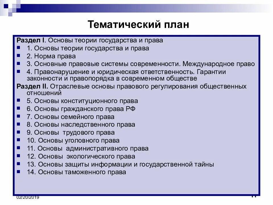 Правоведение зачет. Тематическая основа. Тематический план ТГП. Основы теории государства России. Тест теории и основы государства и права.