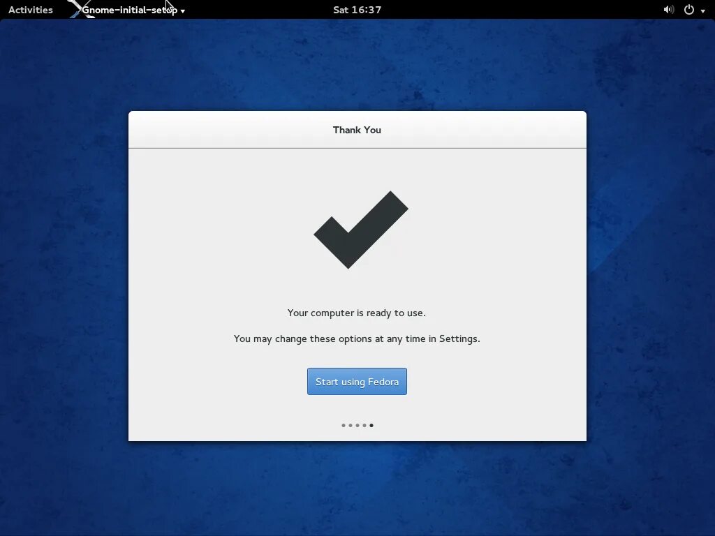 Initialize settings