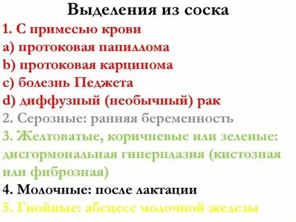 Почему сосок впадает внутрь