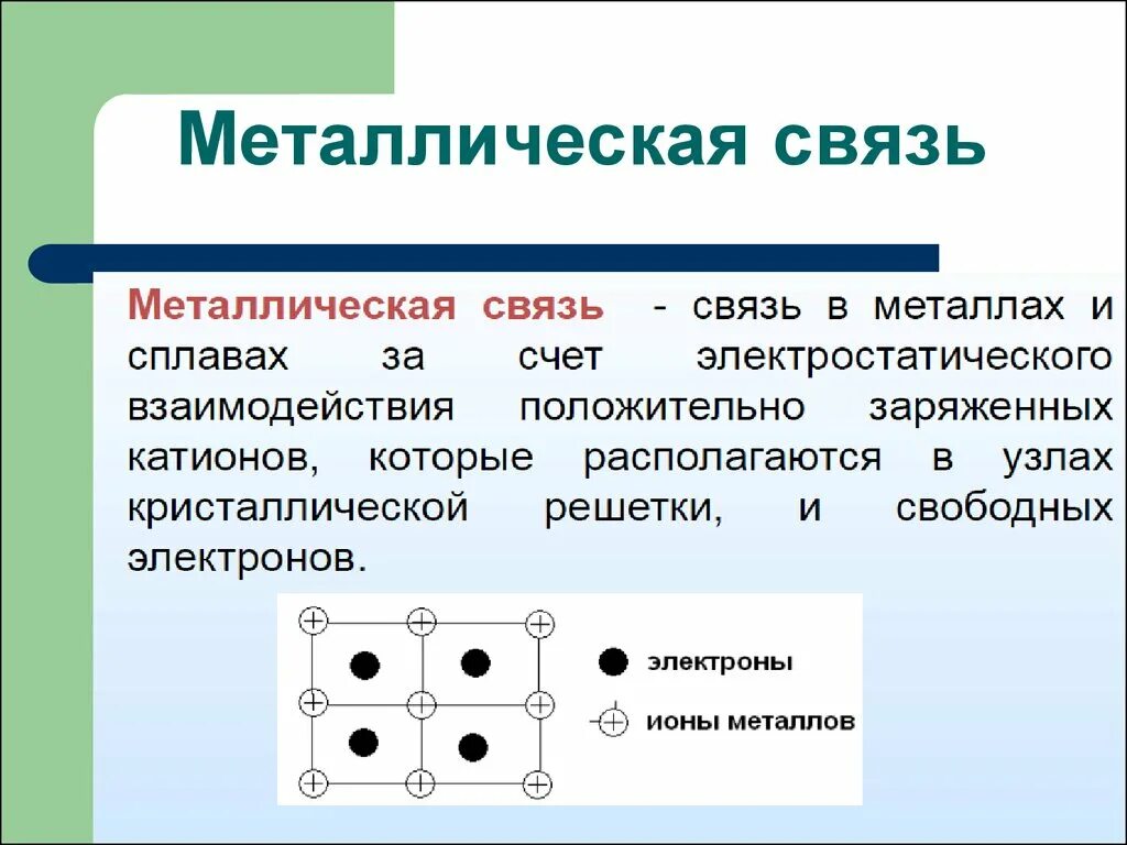 Ионная химическая связь примеры формул. Металлическая связь. Металлическая химическая связь. Металлическая связь в химии. Ионная и металлическая связь.