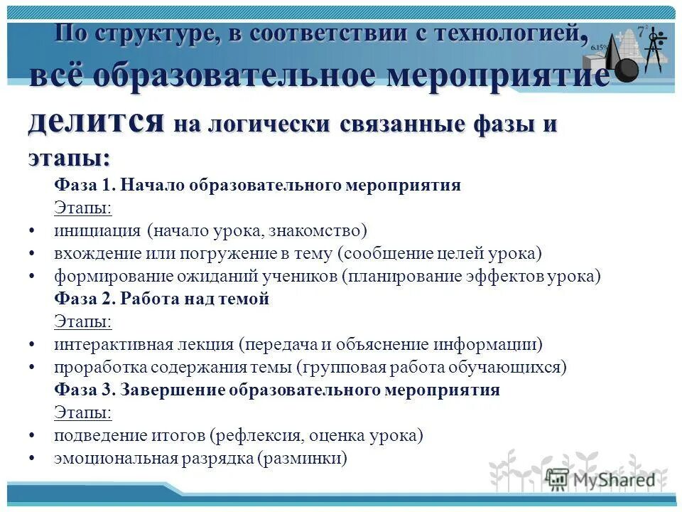 Стадии организации мероприятия. Мероприятие делится на. Этап делится на. Тутунов зима пришла детство 2 класс. Массовые мероприятия.