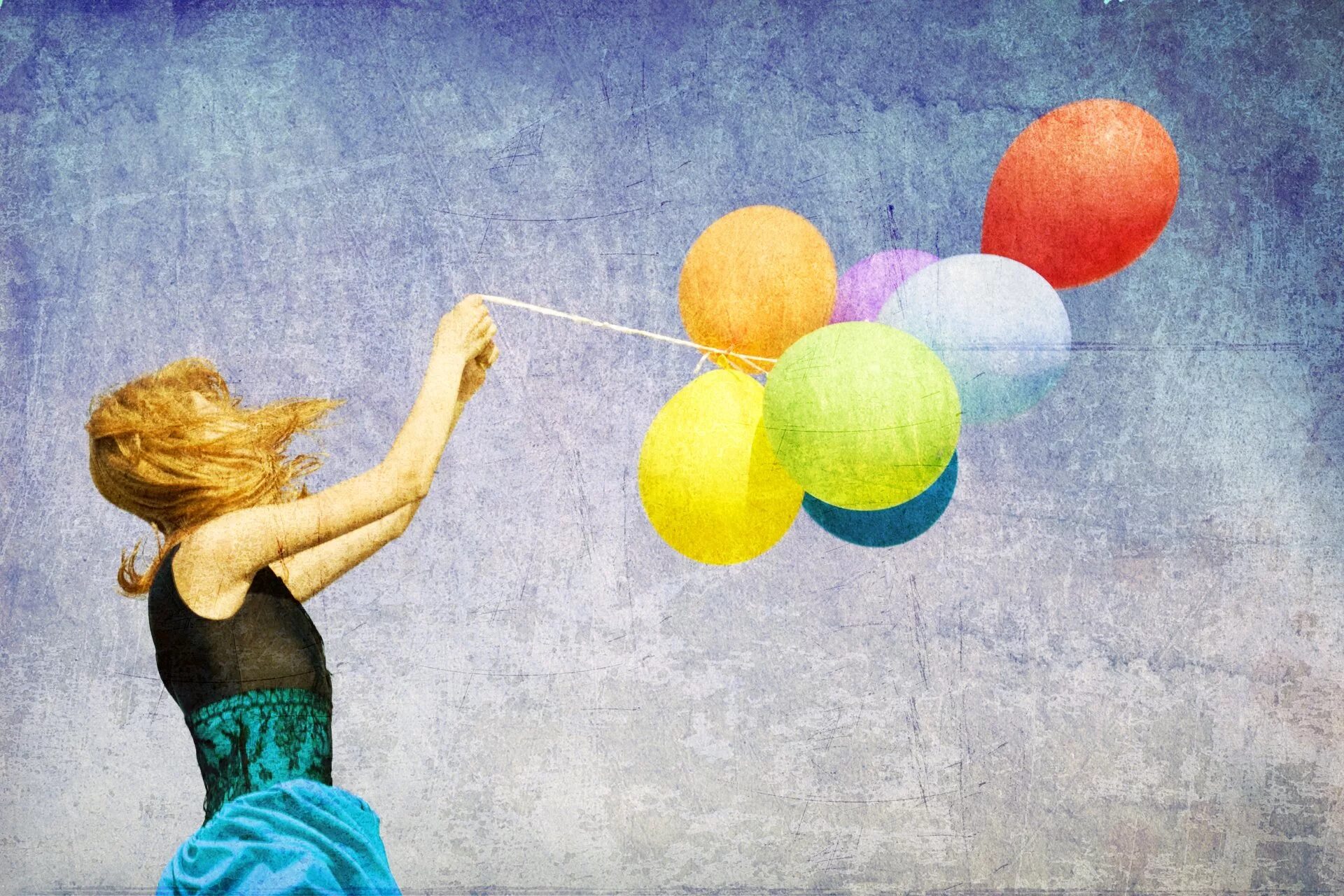 На шару пролетим. Девушка с воздушными шарами. Картина с воздушными шарами. Девочка с шариками. Девушка с шариками воздушными.