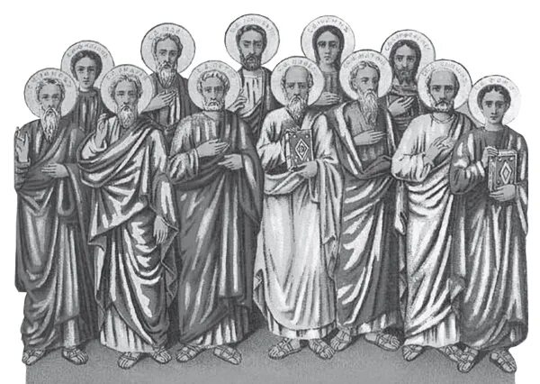 25 го правила святых апостолов. Избрание 12 апостолов. Икона 12 апостолов. 12 Апостолов Иисуса Христа. Святые апостолы 12.