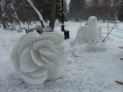 Лепка из снега