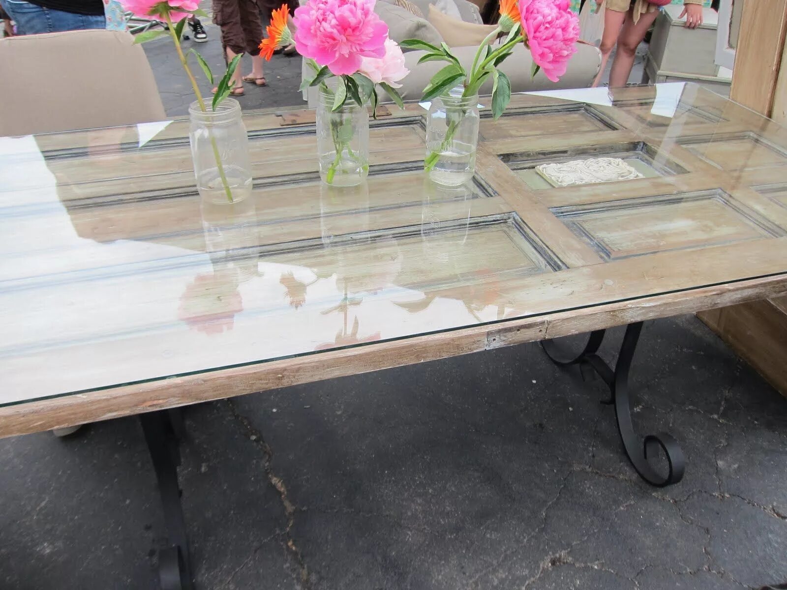 The table is made of