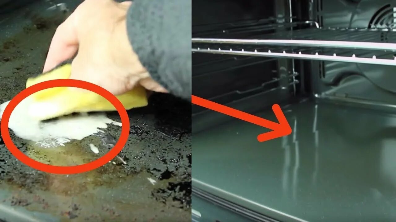 Как отмыть духовку внутри от нагара