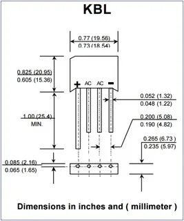 Kbl406 диодный мост характеристики
