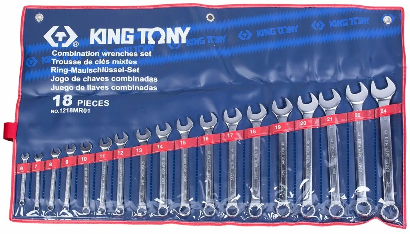 набор комбинированных ключей кинг тони. ключи kings. набор гаечных ключей king tony 9-10115mr. ключи king tony. набор ключей king tony 12a1mrn.