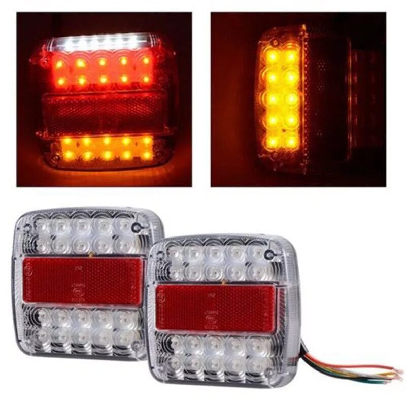 Лампа грузовика. 2pcs 12v 24v led Truck Rear Lights Tail Lights Trailer Rear Lights .... Фонари на прицеп грузовой светодиодные задние 12в польский с проводом. Светодиодный модуль для лодочного прицепа. Светодиодные стопы для автоприцепов.