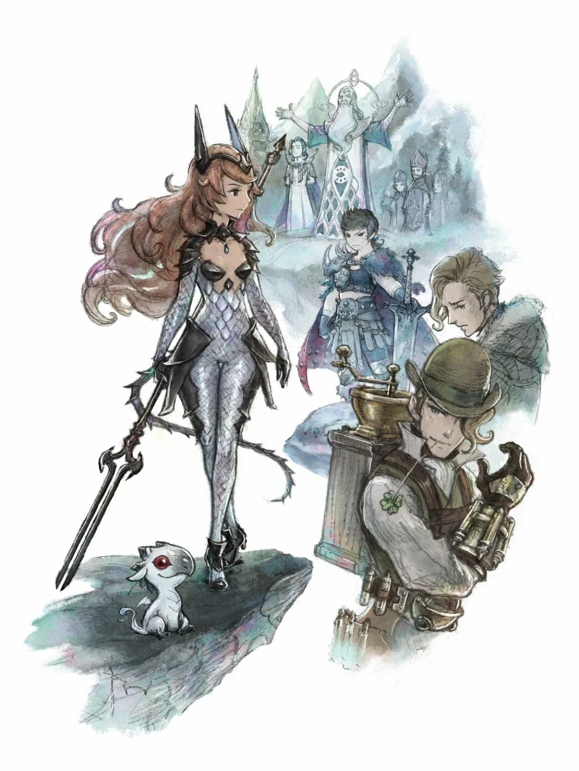 Bravely default ii. Bravely default 2 арт. Игра bravely default ii switch. Bravely default игра. Игра на нинтендо свитч bravely default 2.