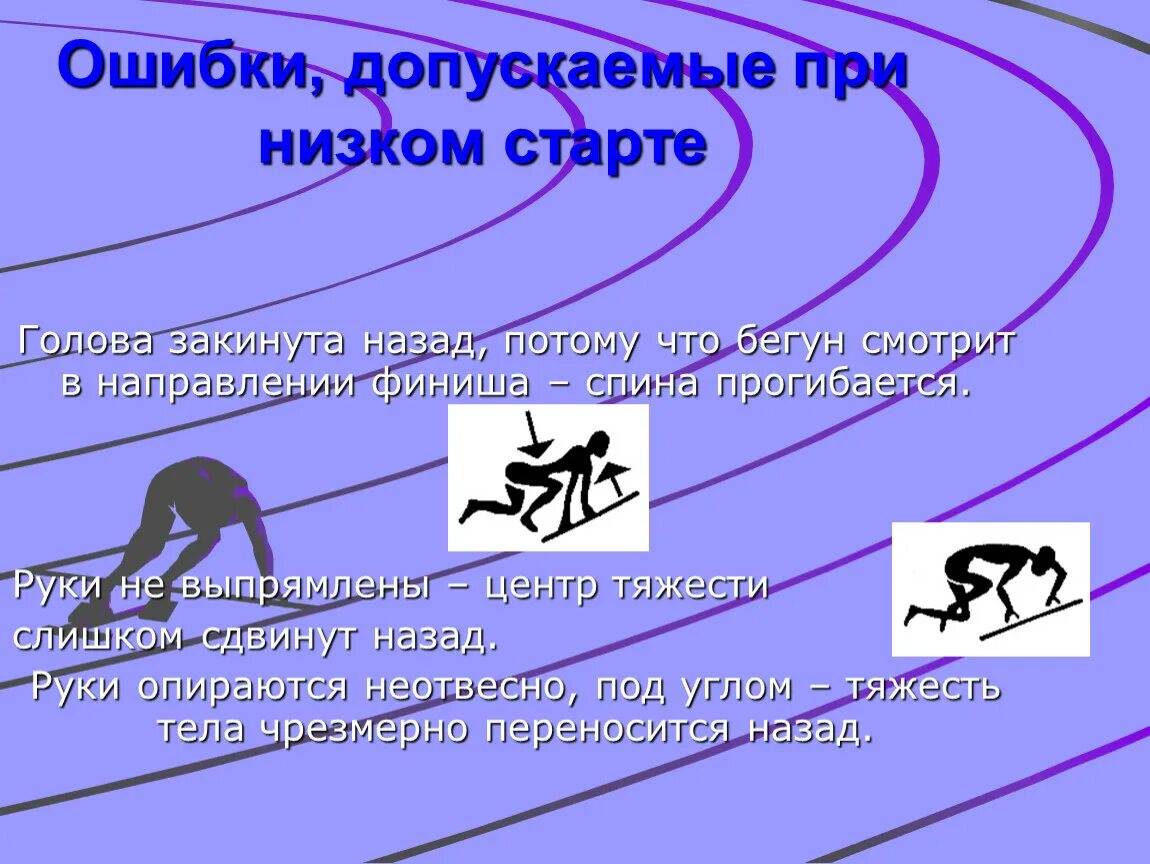 При выходе бегуна с низкого. На низком старте. Ошибки в низком старте. Низкий старт в легкой атлетике презентация. Основные ошибки при выполнении низкого старта.