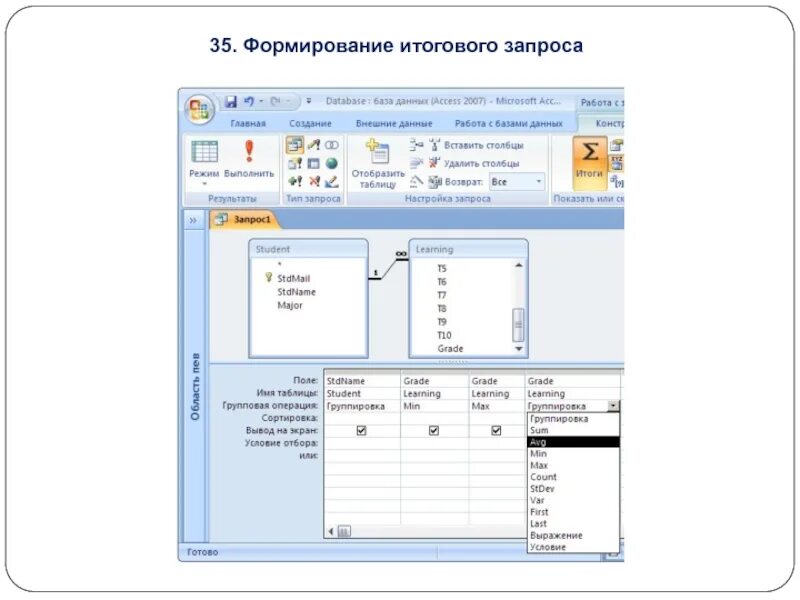 Использование запросов в access. Итоговый запрос в access. создание итогового запроса в access. итоговый запрос в базе данных запрос. как сделать итоговый запрос в access.