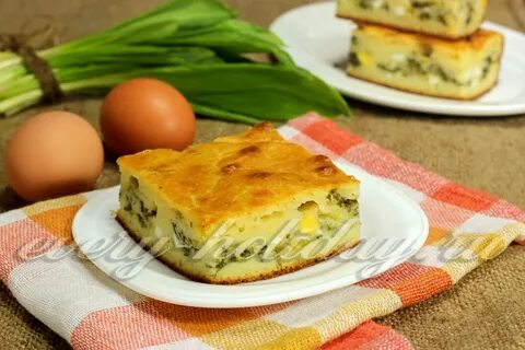 Пирожки с черемшой рецепт