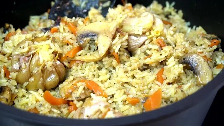 Грибные, Пост, Плов, Рис с овощами, рецепты с фото на : 10 рецепт