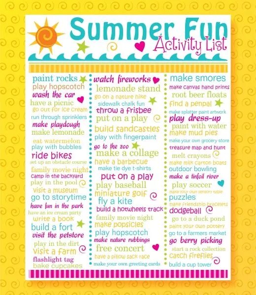 Camping questions. Summer activities. Plans for Summer for Kids. Summer Holidays activities for Kids. Summer activities Worksheets for Kids.