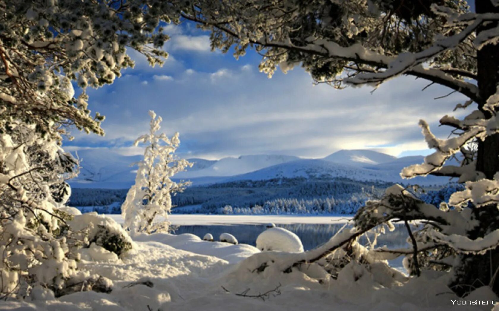 Природа зима красота