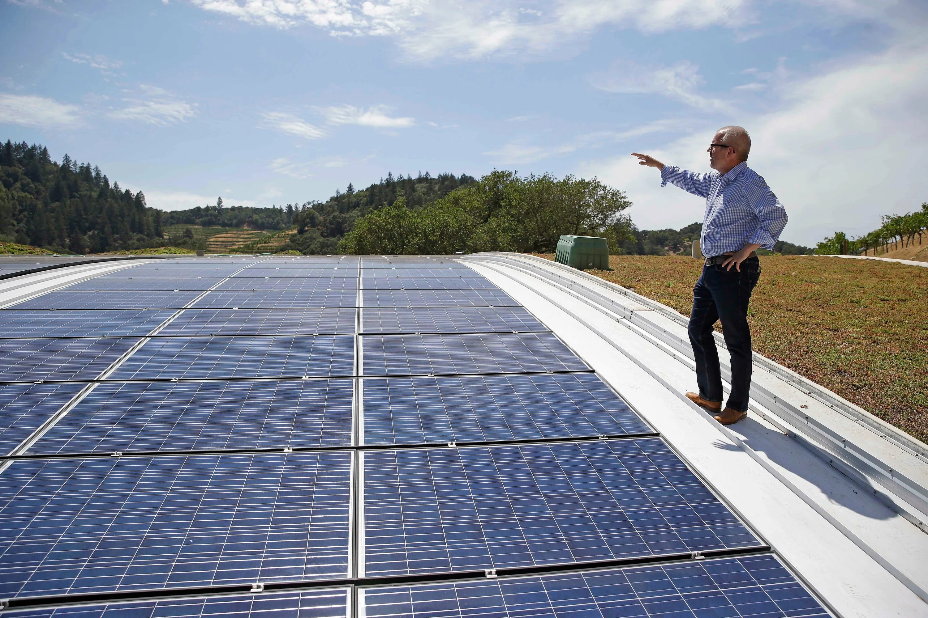 Using solar panel