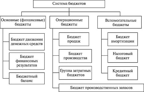 Система бюджетов предприятия. Система бюджетов предприятия