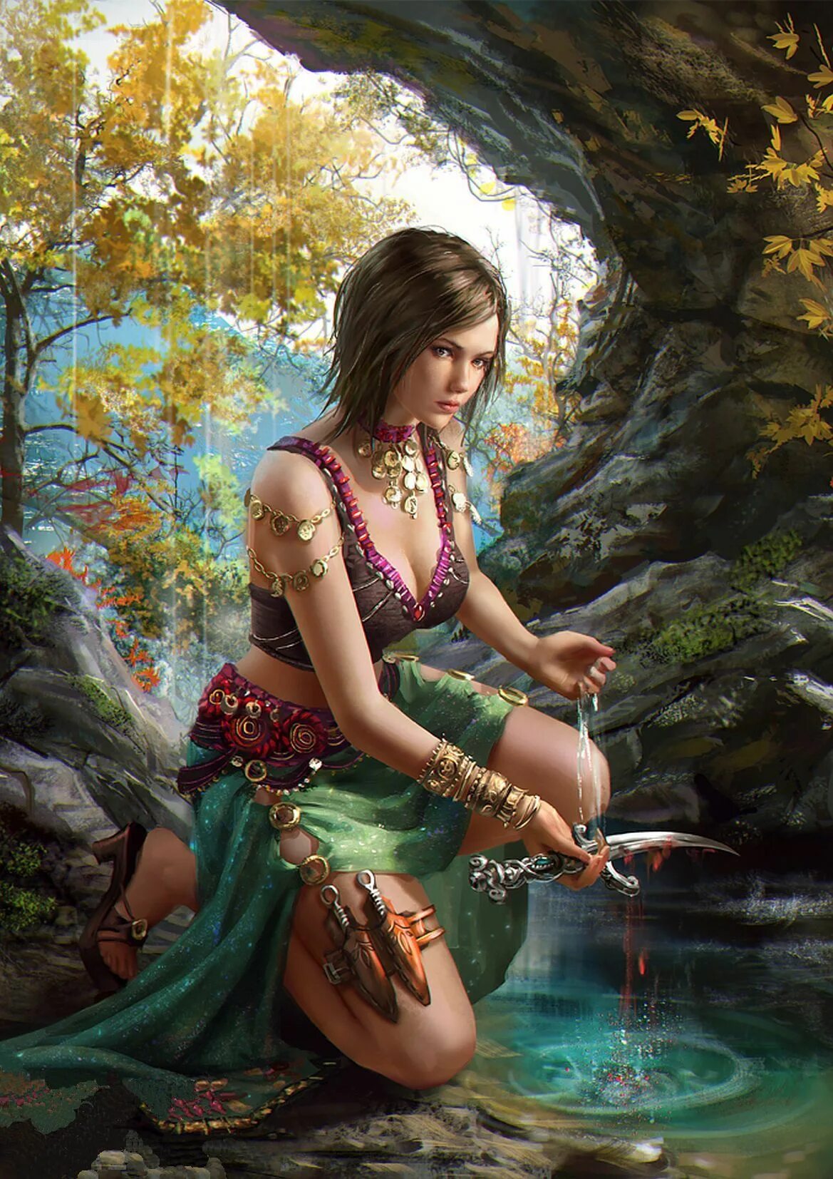 Fantasy woman. Laura Sava художница. Художник: Laura Sava (anotherwanderer).