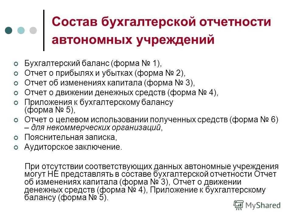 Результаты деятельности автономного учреждения. Отчетность автономного учреждения. Состав бухгалтерской отчетности. Форм бюджетной отчетности автономных учреждений. Баланс бюджетных и автономных учреждений.