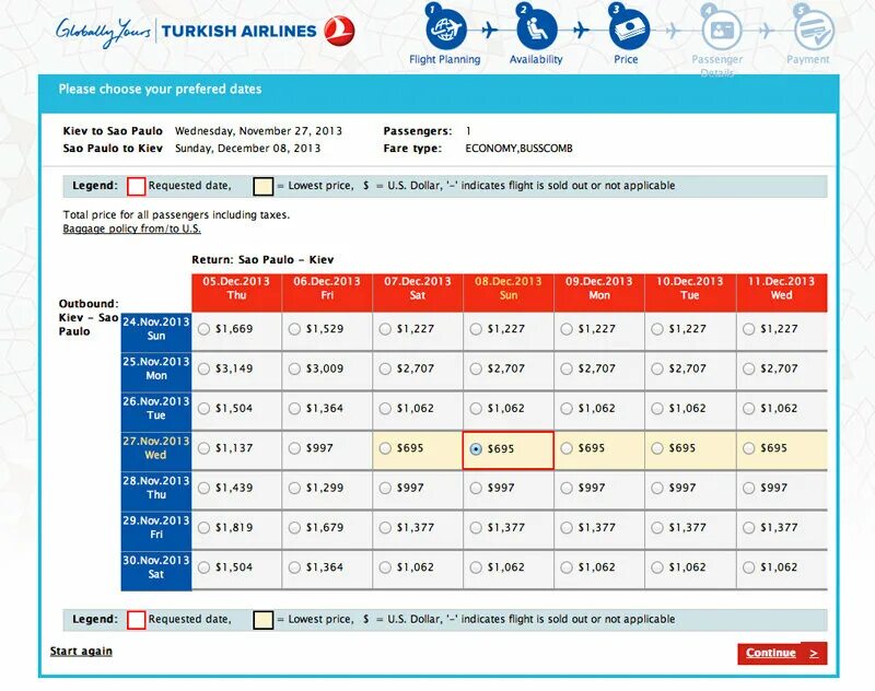 Turkish тарифы