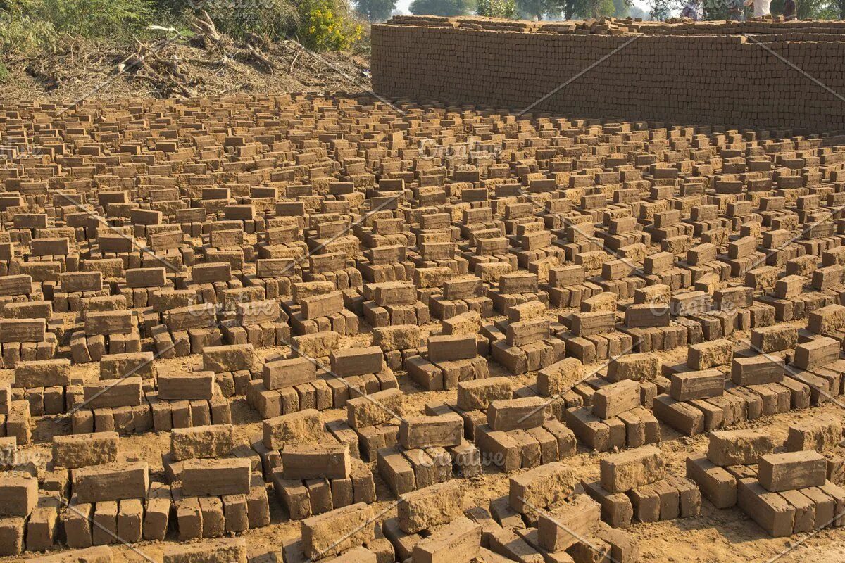 Damaged blocks. Damaged blocks